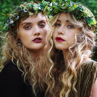 LEVAO Adjustable Floral Wreath Headband Artificial Leaf Flower Crown Head Band Hairbands for Women Boho Bride Wedding Headdress
