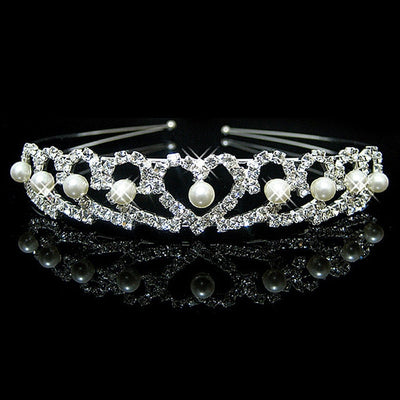 Crystal Hair Accessories for Women Wedding Bridal Bridesmaid Tiaras Crown Headbands Spiral Flower Hair Clips Hairpins Headdress