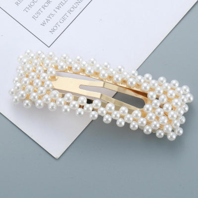 2019 New Headdress Pearl Hairpins for Women Girls BB Clips Headwear Flower Hair Clips Barrette Hair Styling Accessories Female