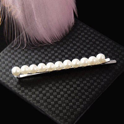 2019 New Headdress Pearl Hairpins for Women Girls BB Clips Headwear Flower Hair Clips Barrette Hair Styling Accessories Female