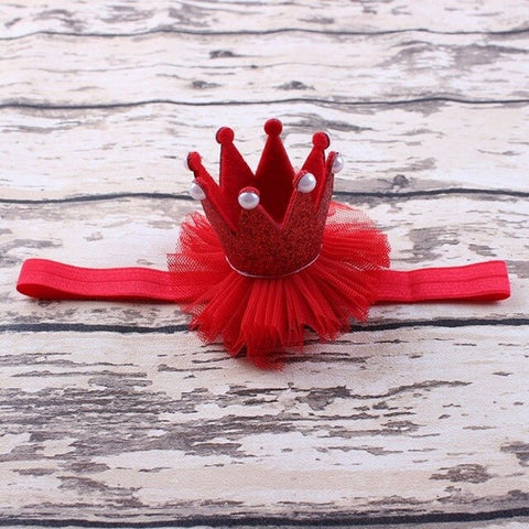 Girls Hairbands Head Accessories Baby Princess Queen Rhinestone Tiara Headbands Hair Band Children Elastic Flower Crown Headwear