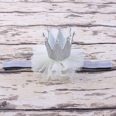 Girls Hairbands Head Accessories Baby Princess Queen Rhinestone Tiara Headbands Hair Band Children Elastic Flower Crown Headwear