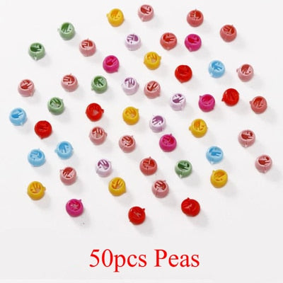 10-100 Pcs/Box Children Cartoon Hair Accessories Colorful Flower Hair Claw Mini Hairpins Girls Rabbit Crown Hair Clips Headdress