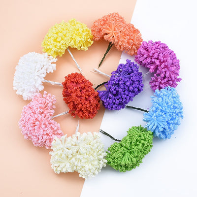 12pcs Wedding home decor PE lavender home decoration accessories flowers for scrapbook diy garland gifts box artificial flowers