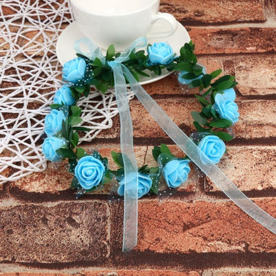 Flower Crown Headband Women Fashion Floral Hairband Festival Wedding Accessories Headdress High Quality  венок