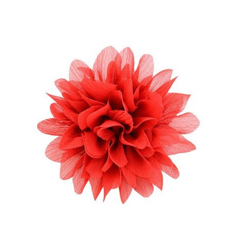 UNTAMED Approx 4" Chiffon Flower Hairpin Children Hair Clip Kids Girls Hairclips Headdress Barrette Headwear Hair Accessorises