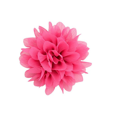 UNTAMED Approx 4" Chiffon Flower Hairpin Children Hair Clip Kids Girls Hairclips Headdress Barrette Headwear Hair Accessorises