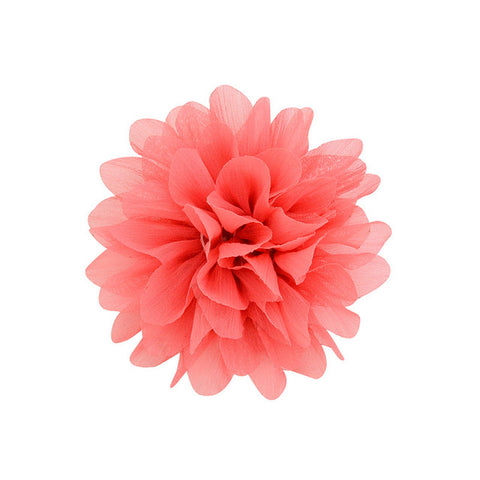 UNTAMED Approx 4" Chiffon Flower Hairpin Children Hair Clip Kids Girls Hairclips Headdress Barrette Headwear Hair Accessorises