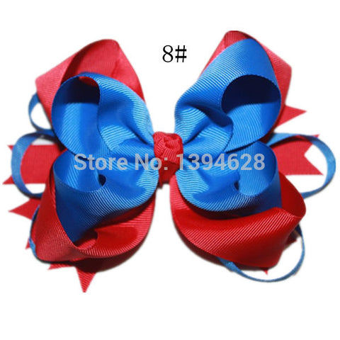 5.5 Inches Yellow and Black Hair Bows Girls Hair Clip Hairpins Flower Headband 2017 Cute Headwear For Girls Hair Accessories