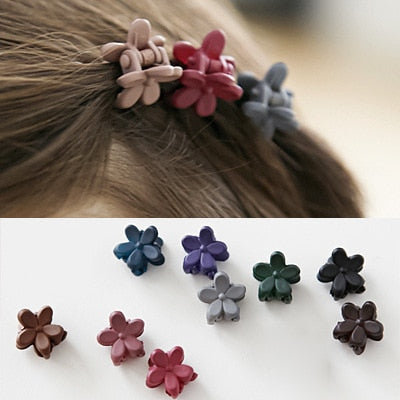 Cute Small Flower Hair Claw Children Hair Clip Hair Accessories Headwear Baby Bow Kids Baby Girls Hairpins Full Cover Clips