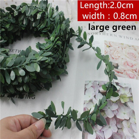 100cm/pcs cheap man-made ever spring autumn flower artificial plant green garland plant rattan leaves home decoration wedding