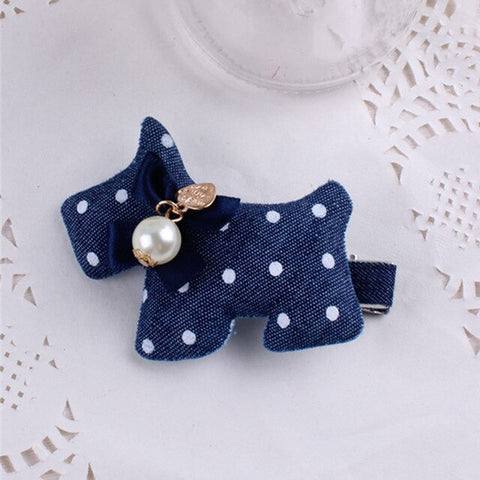 Denim Rabbit Mickey Baby Girls Hair Clips Polka Dots Minnie Dog flower and hreat-shaped Tiny Bow Hairpins Kids Hair Accessories