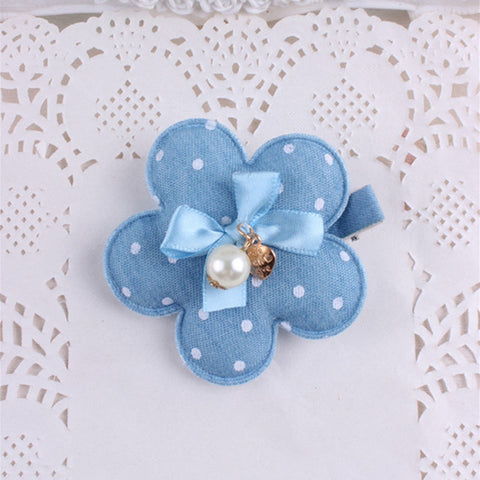 Denim Rabbit Mickey Baby Girls Hair Clips Polka Dots Minnie Dog flower and hreat-shaped Tiny Bow Hairpins Kids Hair Accessories