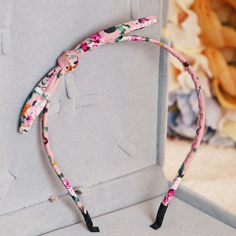 Fashion Bow-knot Cute Floral Headband For Girls Women Print Flower Kids Rabbit Ear Print Child Crown Hairbands Hair Accessories