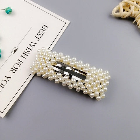 Pearl Hair Clip Set Shell Barrettes 2019 Fashion Korea  Imitiation for Women Girls Handmade  Flowers Hairpins Hair Accessories