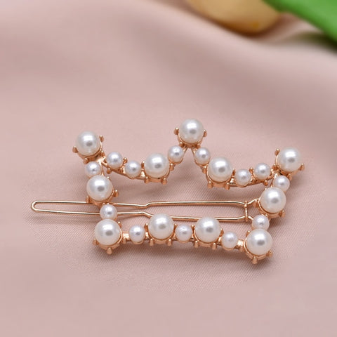 Pearl Hair Clip Set Shell Barrettes 2019 Fashion Korea  Imitiation for Women Girls Handmade  Flowers Hairpins Hair Accessories