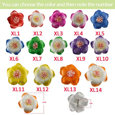 3pcs  4cm /6cm /8cm /10cm /12cmFoam Hawaiian Plumeria flower hairpin Frangipani Flower bridal hair clip