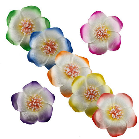 3pcs  4cm /6cm /8cm /10cm /12cmFoam Hawaiian Plumeria flower hairpin Frangipani Flower bridal hair clip