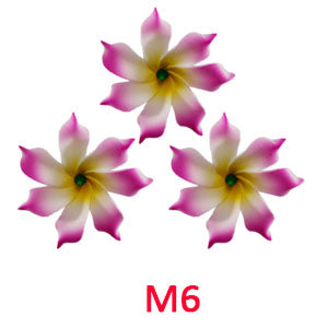 3pcs  4cm /6cm /8cm /10cm /12cmFoam Hawaiian Plumeria flower hairpin Frangipani Flower bridal hair clip