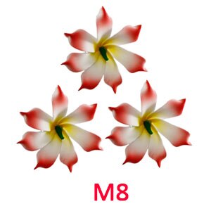 3pcs  4cm /6cm /8cm /10cm /12cmFoam Hawaiian Plumeria flower hairpin Frangipani Flower bridal hair clip