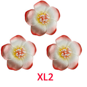 3pcs  4cm /6cm /8cm /10cm /12cmFoam Hawaiian Plumeria flower hairpin Frangipani Flower bridal hair clip