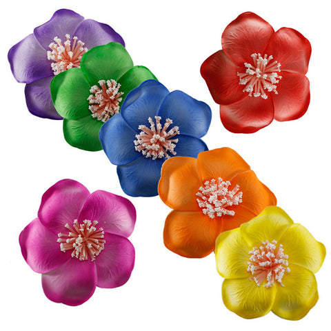 3pcs  4cm /6cm /8cm /10cm /12cmFoam Hawaiian Plumeria flower hairpin Frangipani Flower bridal hair clip