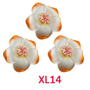 3pcs  4cm /6cm /8cm /10cm /12cmFoam Hawaiian Plumeria flower hairpin Frangipani Flower bridal hair clip