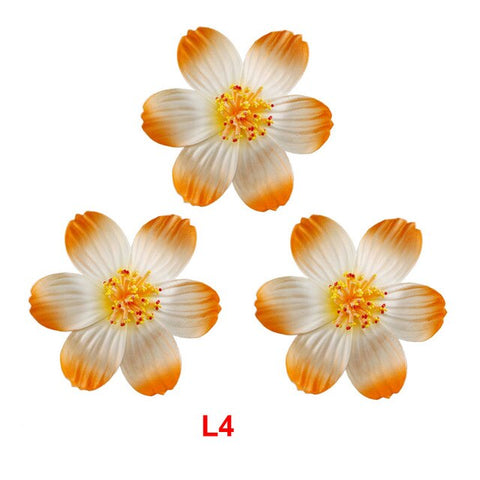 3pcs  4cm /6cm /8cm /10cm /12cmFoam Hawaiian Plumeria flower hairpin Frangipani Flower bridal hair clip