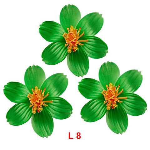 3pcs  4cm /6cm /8cm /10cm /12cmFoam Hawaiian Plumeria flower hairpin Frangipani Flower bridal hair clip