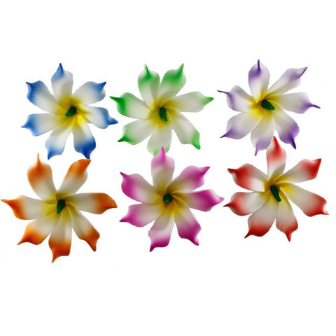 3pcs  4cm /6cm /8cm /10cm /12cmFoam Hawaiian Plumeria flower hairpin Frangipani Flower bridal hair clip