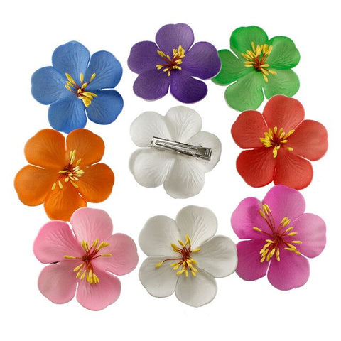 3pcs  4cm /6cm /8cm /10cm /12cmFoam Hawaiian Plumeria flower hairpin Frangipani Flower bridal hair clip