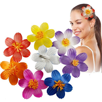 3pcs  4cm /6cm /8cm /10cm /12cmFoam Hawaiian Plumeria flower hairpin Frangipani Flower bridal hair clip