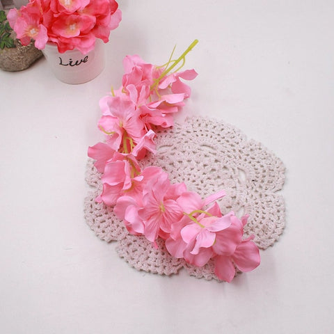 1pcs 30cm Home fashion artificial hydrangea party romantic wedding decorative silk garlands of artificial flowers silk wisteria