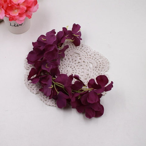 1pcs 30cm Home fashion artificial hydrangea party romantic wedding decorative silk garlands of artificial flowers silk wisteria