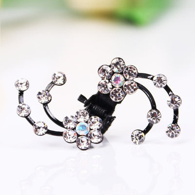 6PCS/1 pack Wedding Bridal Hair Claws Women Mini Headwear Rhinestone Snowflake Hair Clips Flower Hairpins Hair Accessorie