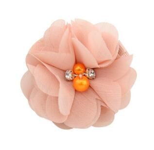 1 Pcs Baby hair solid Chiffon Flower clips Newborn baby Mini Hair Clips Hair Accessories Kids Hair Barrettes girls clips