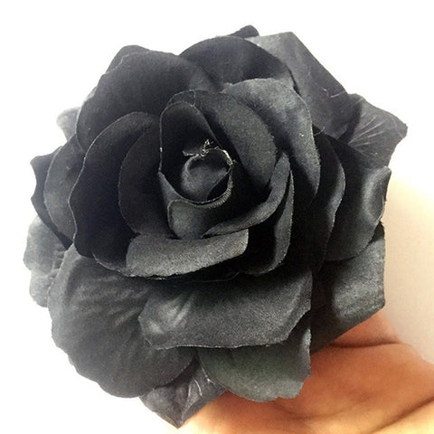 1PC Rose Artificial Flower Brooch Bridal Wedding Party Hairpin Women Hair Clips Headwear Party Girls Festival Hair Accessories