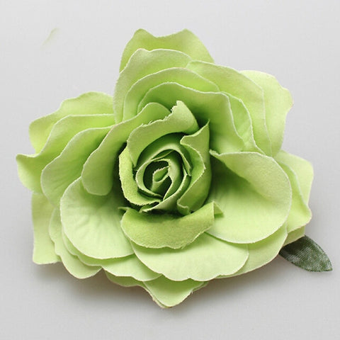 1PC Rose Artificial Flower Brooch Bridal Wedding Party Hairpin Women Hair Clips Headwear Party Girls Festival Hair Accessories