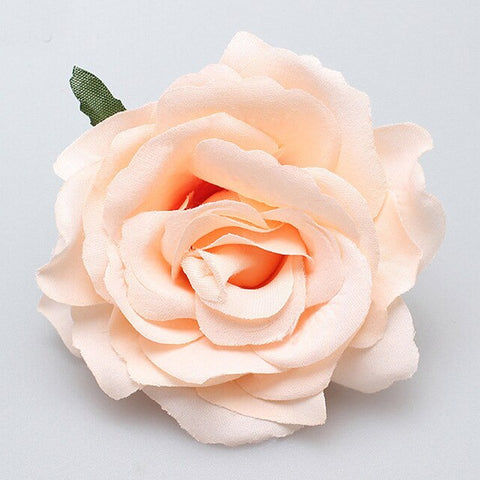 1PC Rose Artificial Flower Brooch Bridal Wedding Party Hairpin Women Hair Clips Headwear Party Girls Festival Hair Accessories