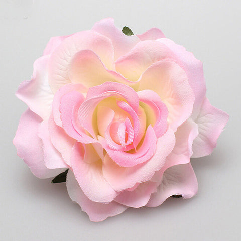 1PC Rose Artificial Flower Brooch Bridal Wedding Party Hairpin Women Hair Clips Headwear Party Girls Festival Hair Accessories