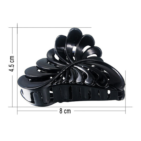 New Big Flower Hair Claws for Women Hair Barrettes Hairpin Crab Black Hair Claw Clips for Women Hair Accessories Flower clips