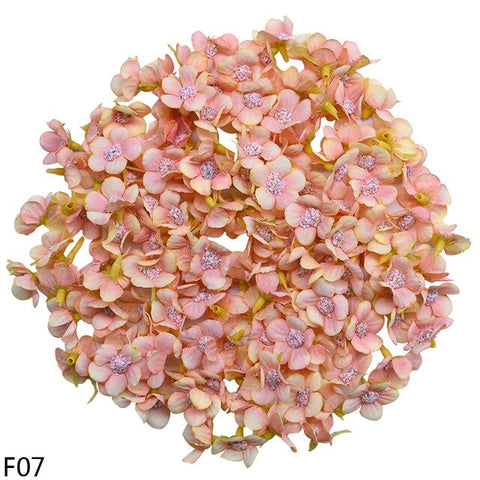 50Pcs 2cm Mini Silk Artificial Daisy Flower Head DIY Rattans Garland Headdress Fake Flowers For Home Party Wedding Decoration