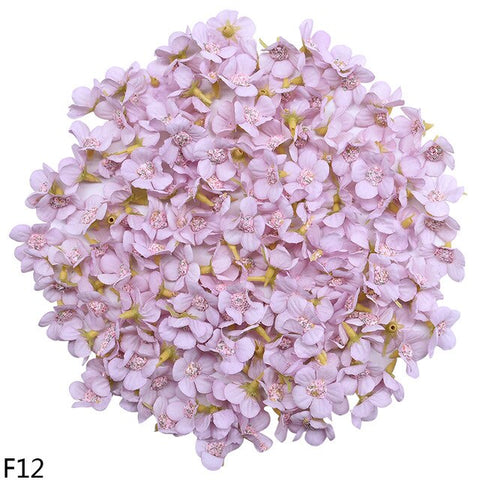 50Pcs 2cm Mini Silk Artificial Daisy Flower Head DIY Rattans Garland Headdress Fake Flowers For Home Party Wedding Decoration