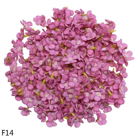 50Pcs 2cm Mini Silk Artificial Daisy Flower Head DIY Rattans Garland Headdress Fake Flowers For Home Party Wedding Decoration