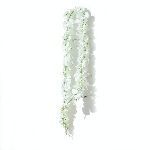 long artificial flowers hydrangea vine home decoration wisteria fake flower garland silk for wedding backdrop decoration wall