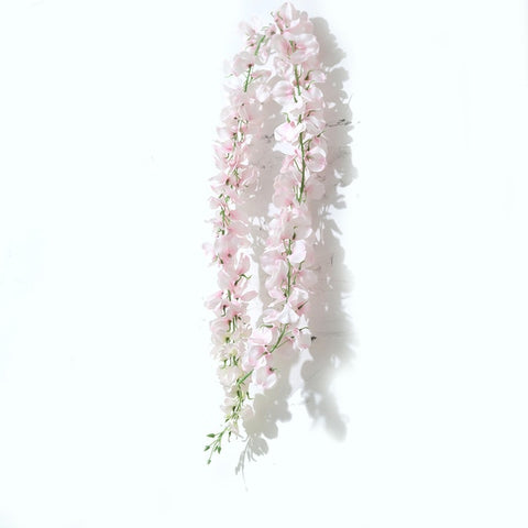 long artificial flowers hydrangea vine home decoration wisteria fake flower garland silk for wedding backdrop decoration wall