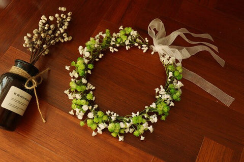 Respirant blanc fleur couronnes diadèmes bandeaux romantique doux Gardland femmes mariage cheveux accessoires pour mariée demoiselles d'honneur