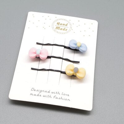 3pcs Cartoon Kids Baby Hair Accessories Cute Pattern Shaped Hairpins Lovely Hair Clips Jewelry Flower BB Girls Hair Accessories