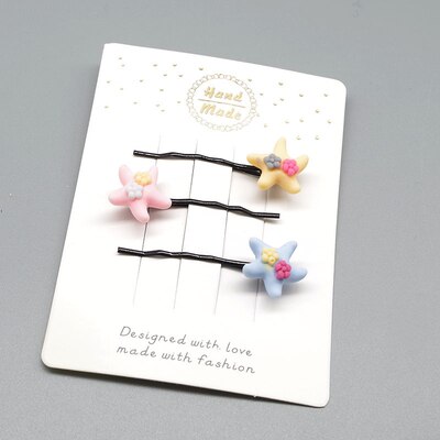 3pcs Cartoon Kids Baby Hair Accessories Cute Pattern Shaped Hairpins Lovely Hair Clips Jewelry Flower BB Girls Hair Accessories