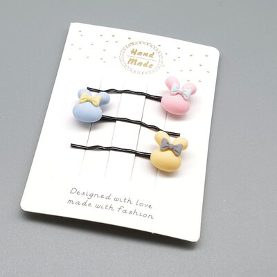 3pcs Cartoon Kids Baby Hair Accessories Cute Pattern Shaped Hairpins Lovely Hair Clips Jewelry Flower BB Girls Hair Accessories